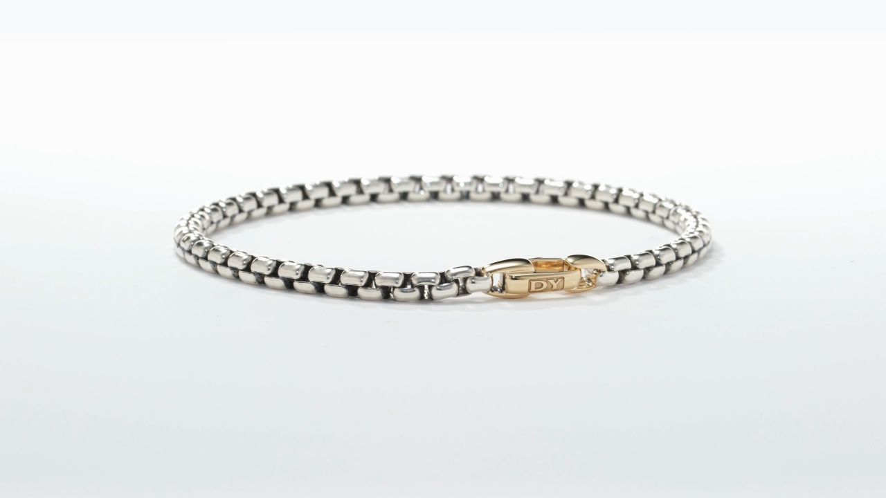 Bel Aire Collection<sup>®</sup> Sterling Silver Bracelet with 14K Yellow Gold, 4mm