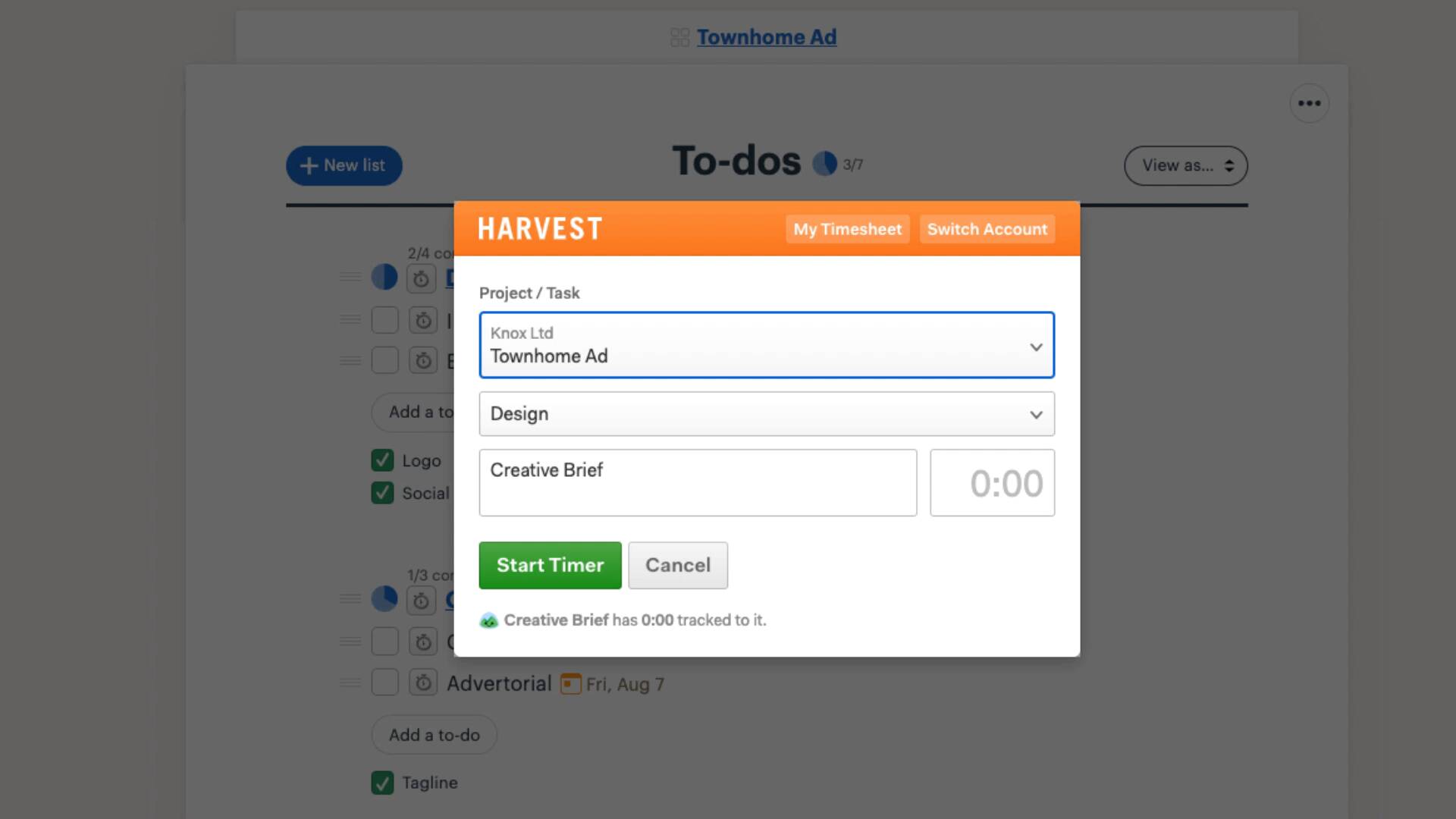 harvest app how to change avatar