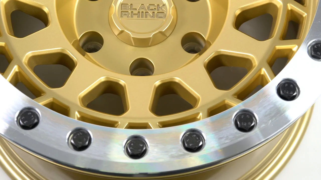 Black Rhino Gold Rift Beadlock Wheel BRH-1785RFT-85114L71