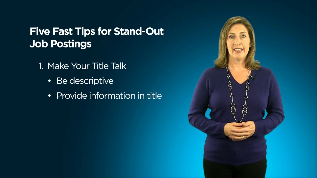 Five Fast Tips To Make Your Job Posting Stand Out
