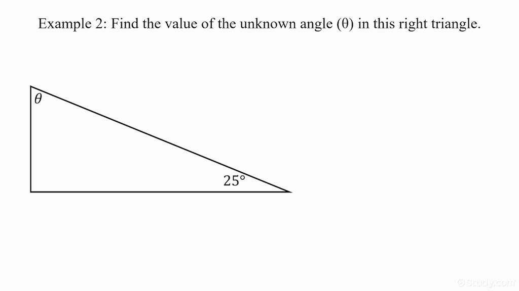 How to Find the Measure of an Angle of a Triangle Given Two Angles ...