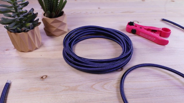 DIY Fabric Wire by the Foot - Pine