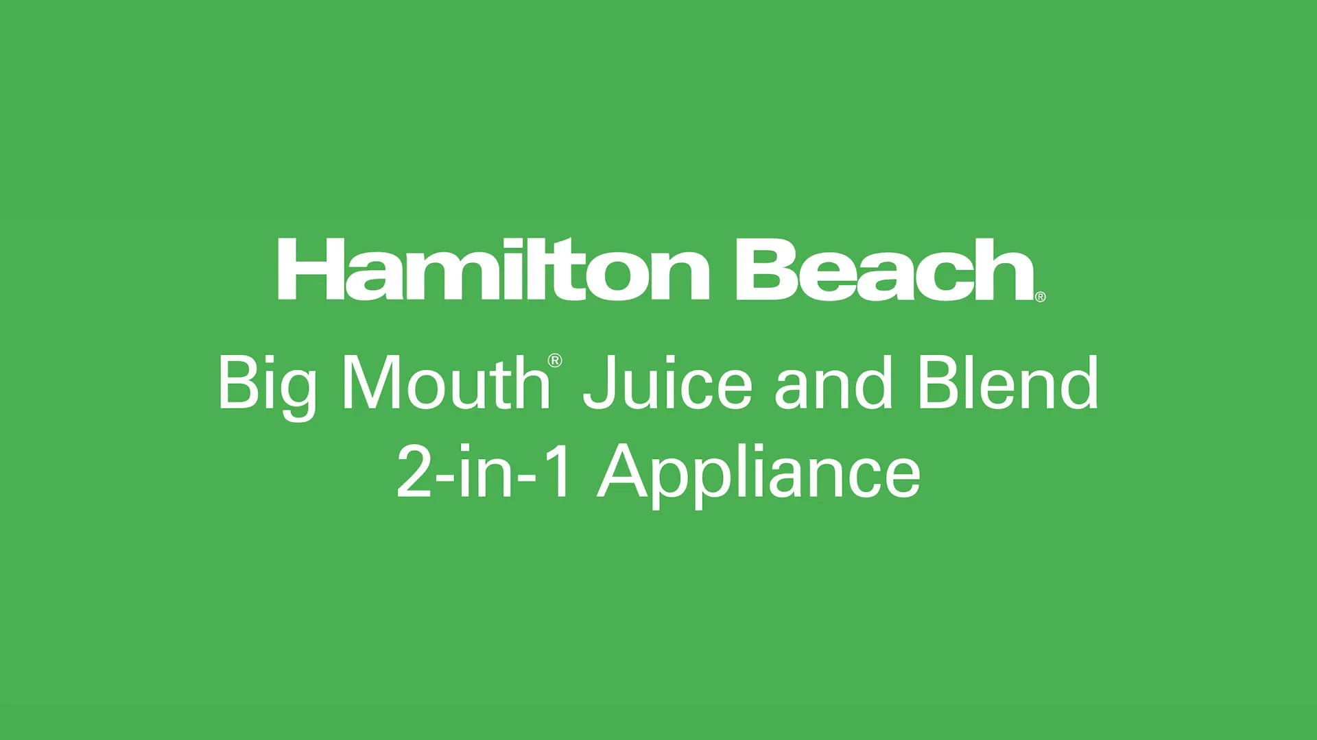 Hamilton Beach Blender and Food Processor Combo, Portable Blend-In Travel  Cup & Juicer Machine, Big Mouth Large 3” Feed Chute