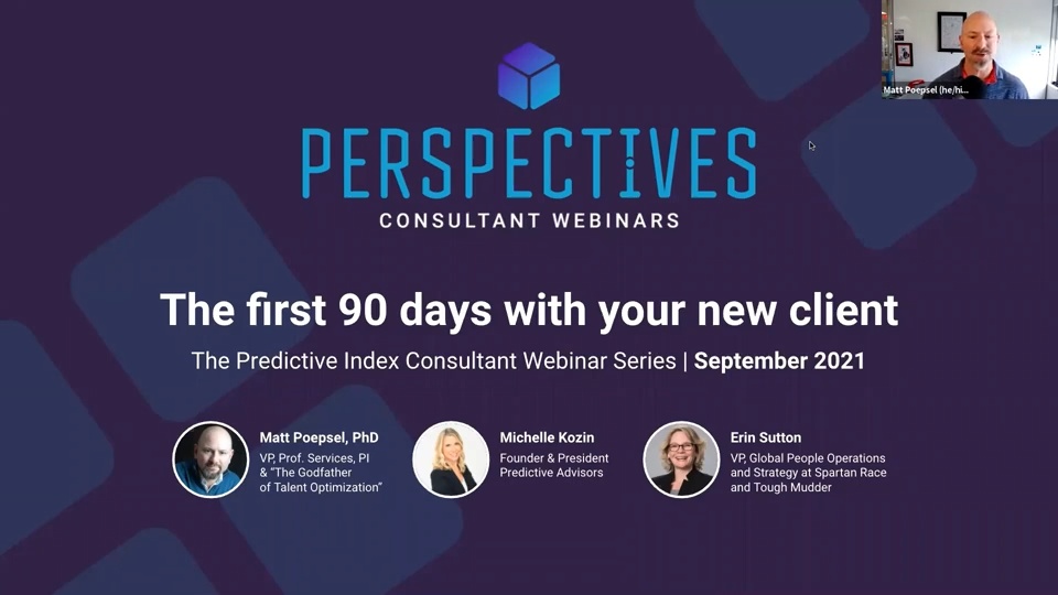 Perspectives - The first 90 days with your new client 2021