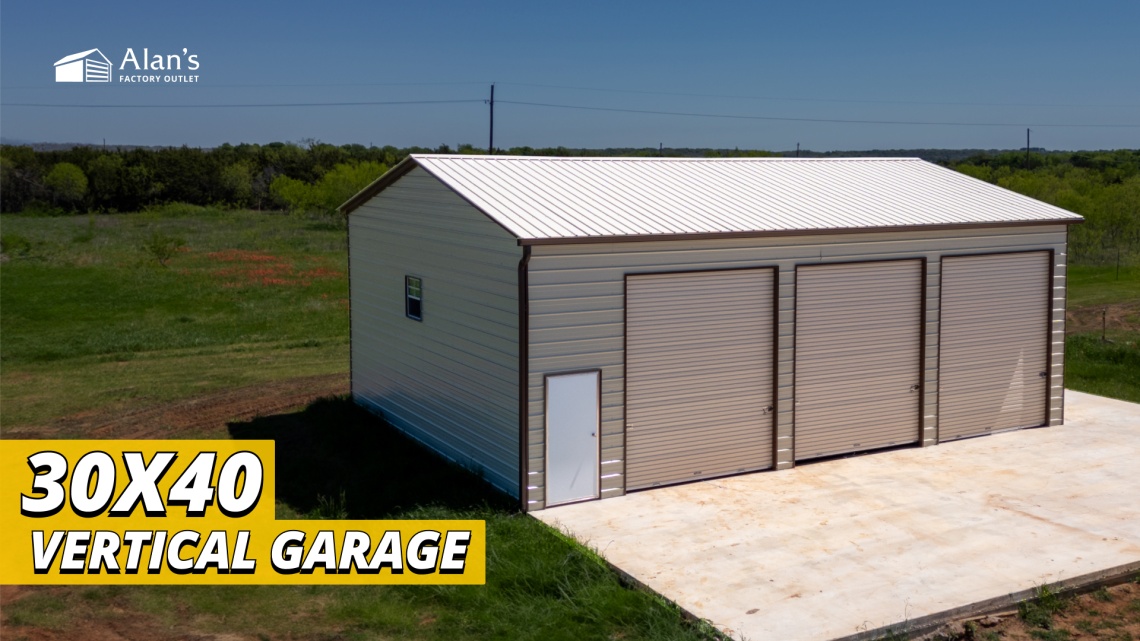 Video thumbnail for 30x40 - Vertical Garage