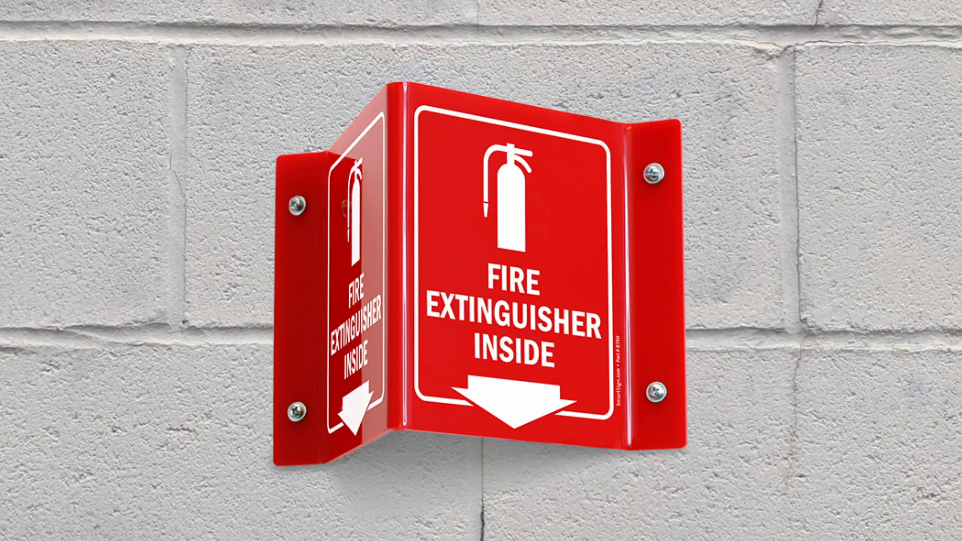 Fire Extinguisher Inside Projecting Signs