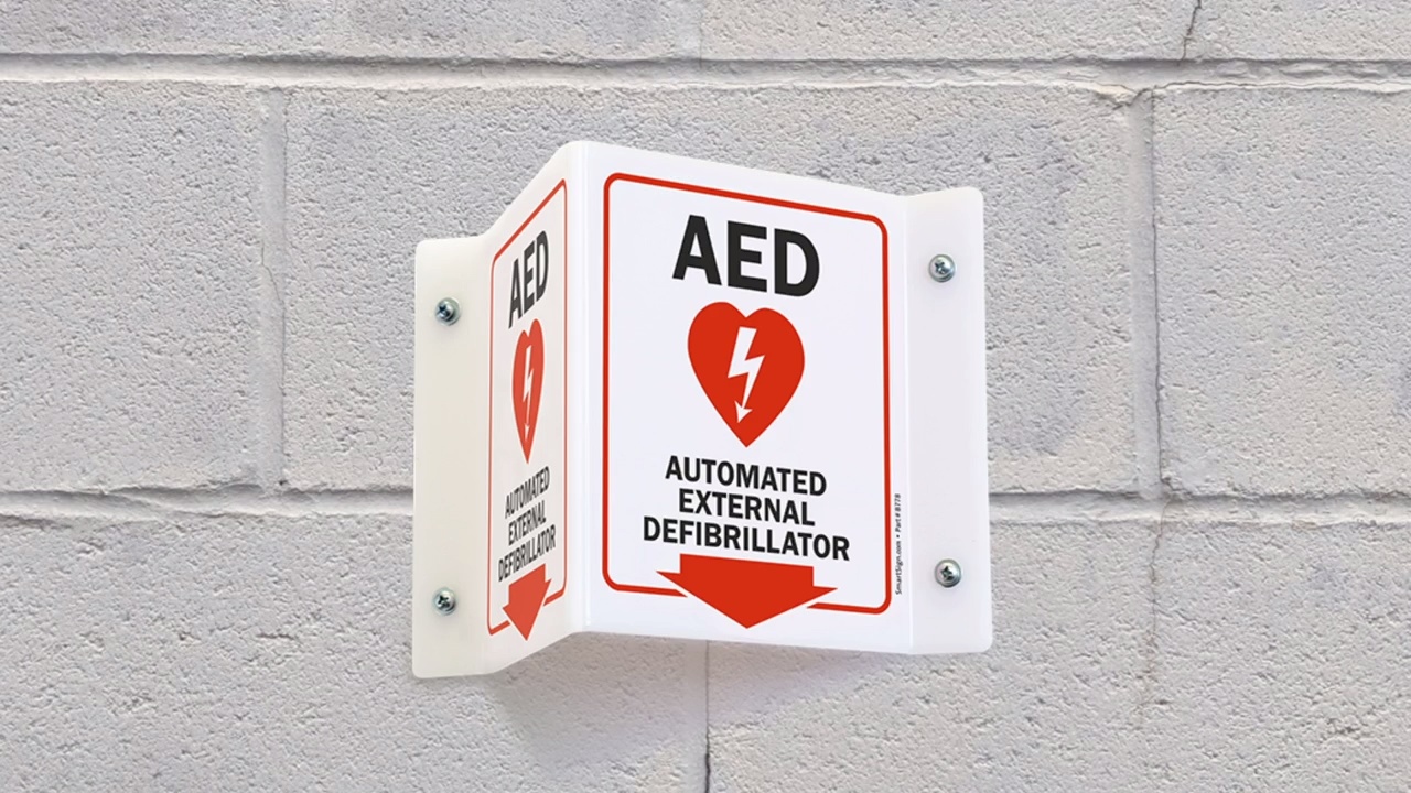 AED Projecting Sign