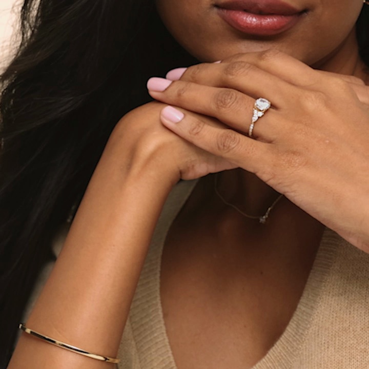 18K White Gold Luxe Nadia Pavé Diamond Ring (1/2 ct. tw.)