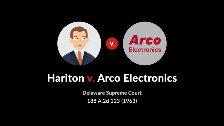 Hariton v. Arco Electronics, Inc.