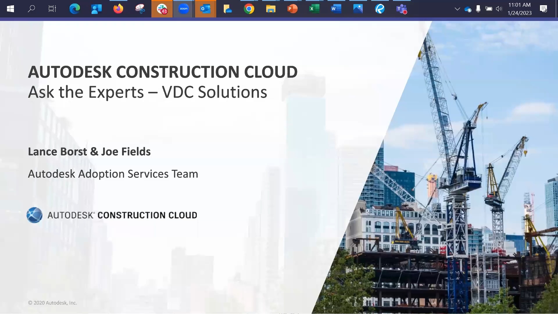 Virtual Design and Construction Solutions - Ask the Experts (1/24/23)