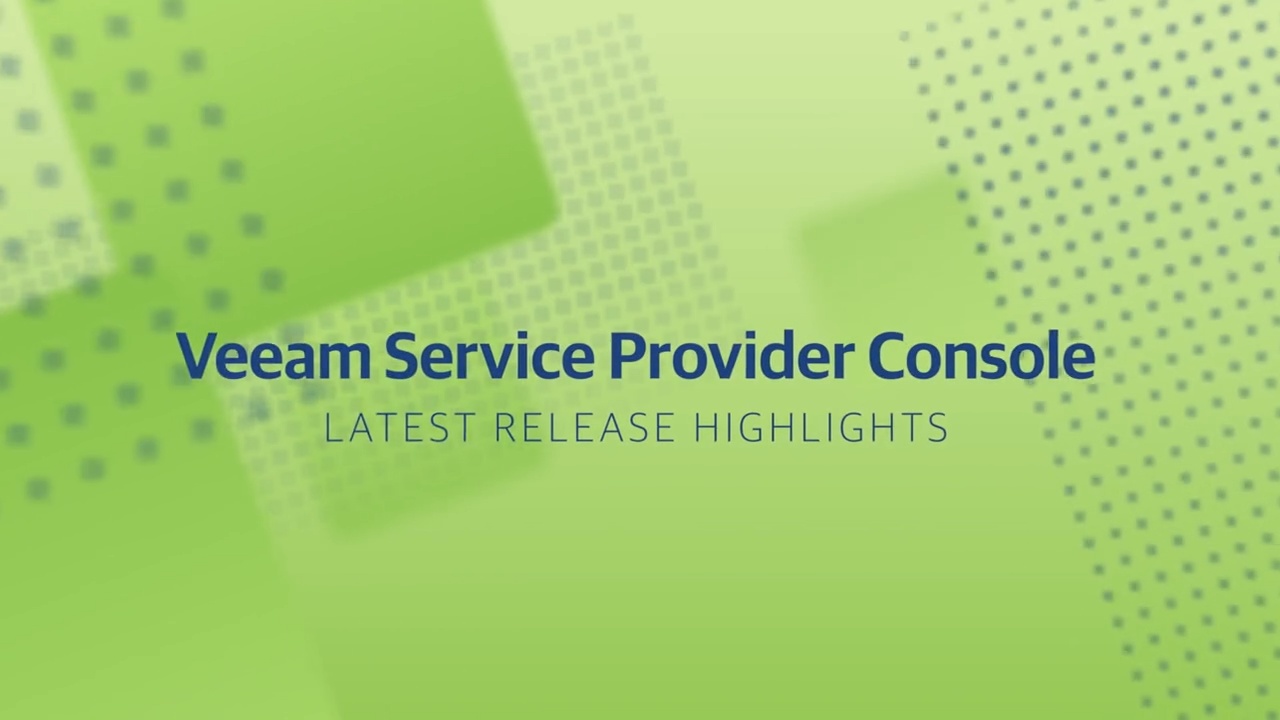 Veeam Service Provider Console