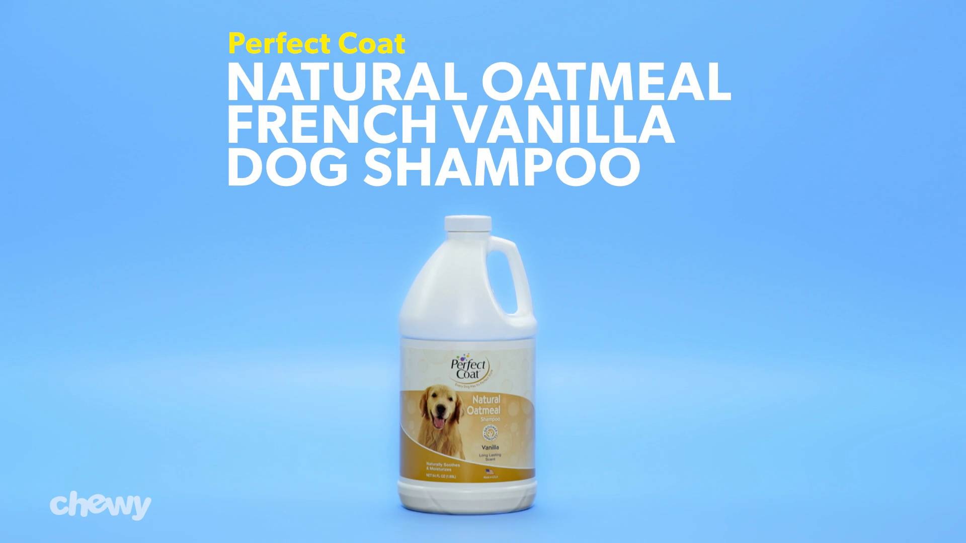 PERFECT COAT Natural Oatmeal French Vanilla Dog Shampoo 16 oz