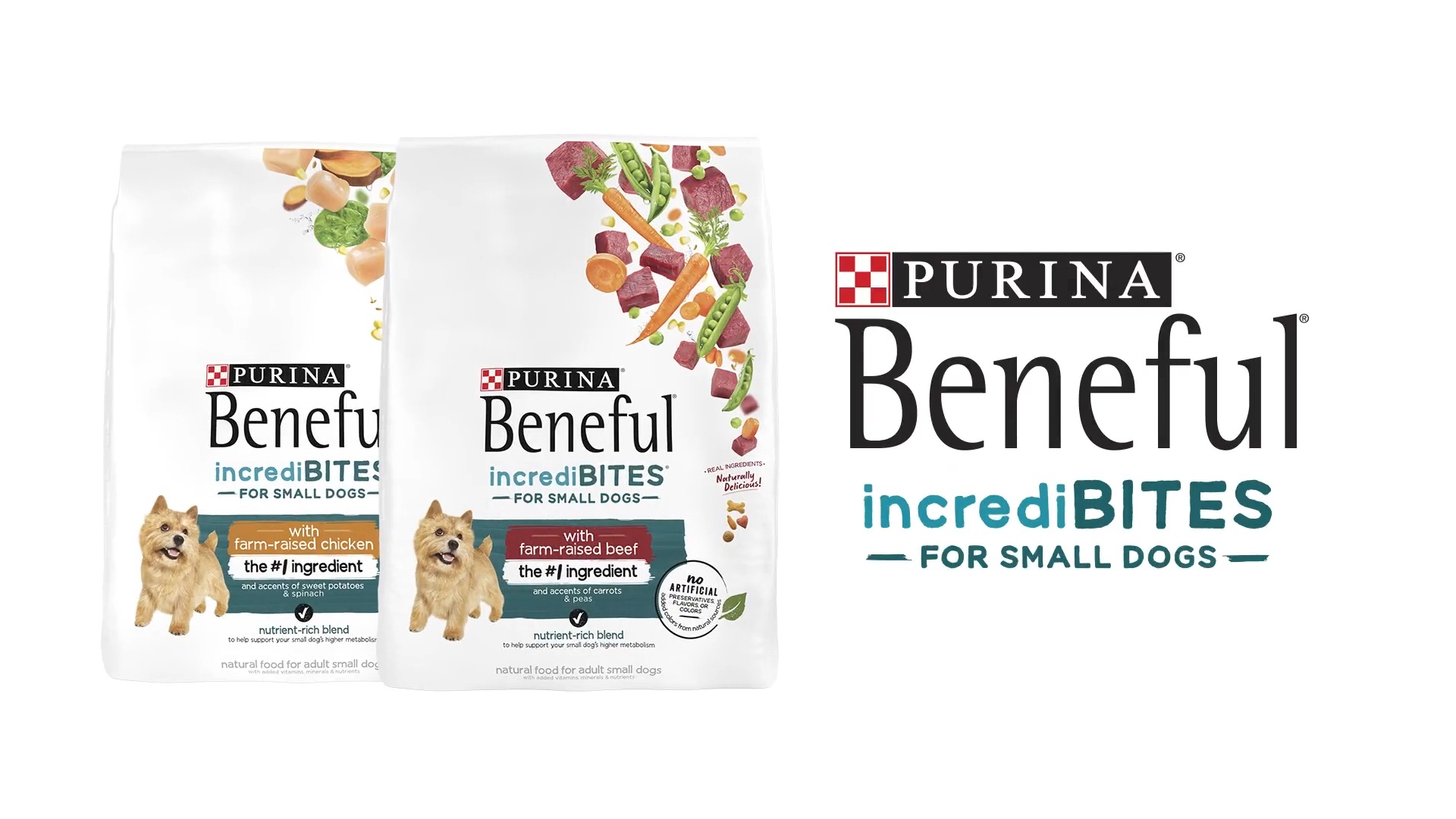 PURINA BENEFUL IncrediBites with Farm Raised Beef Small Breed Dry