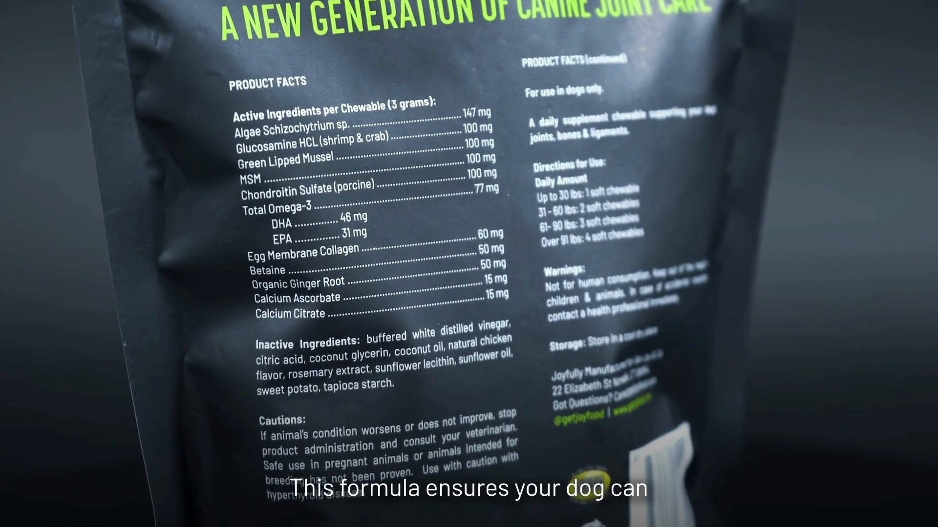 GET JOY Joint+ Chicken Flavored Soft Chew Hip & Joint Mobility