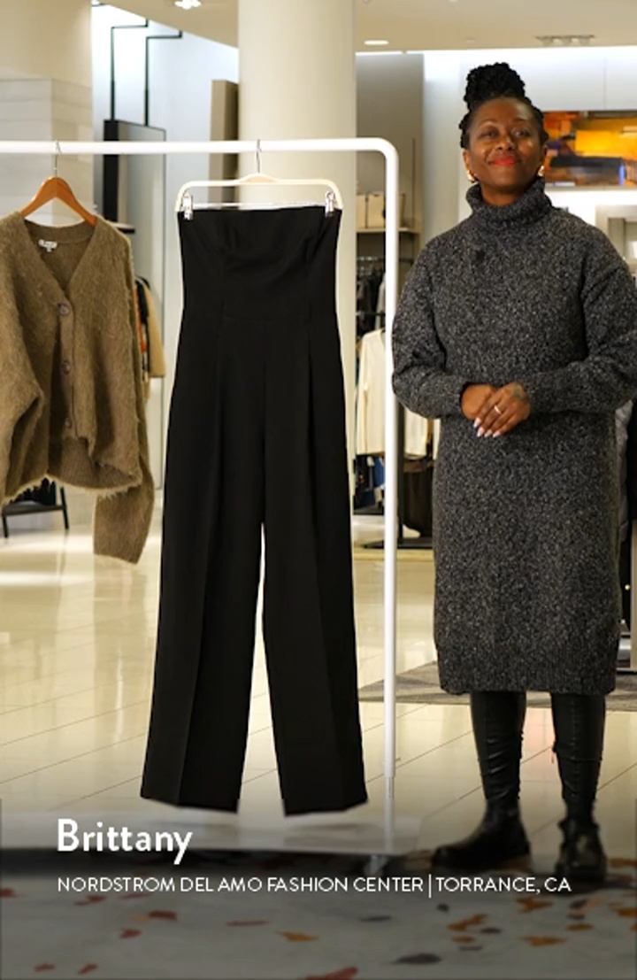 Topshop Tailored Bandeau Jumpsuit | Nordstrom