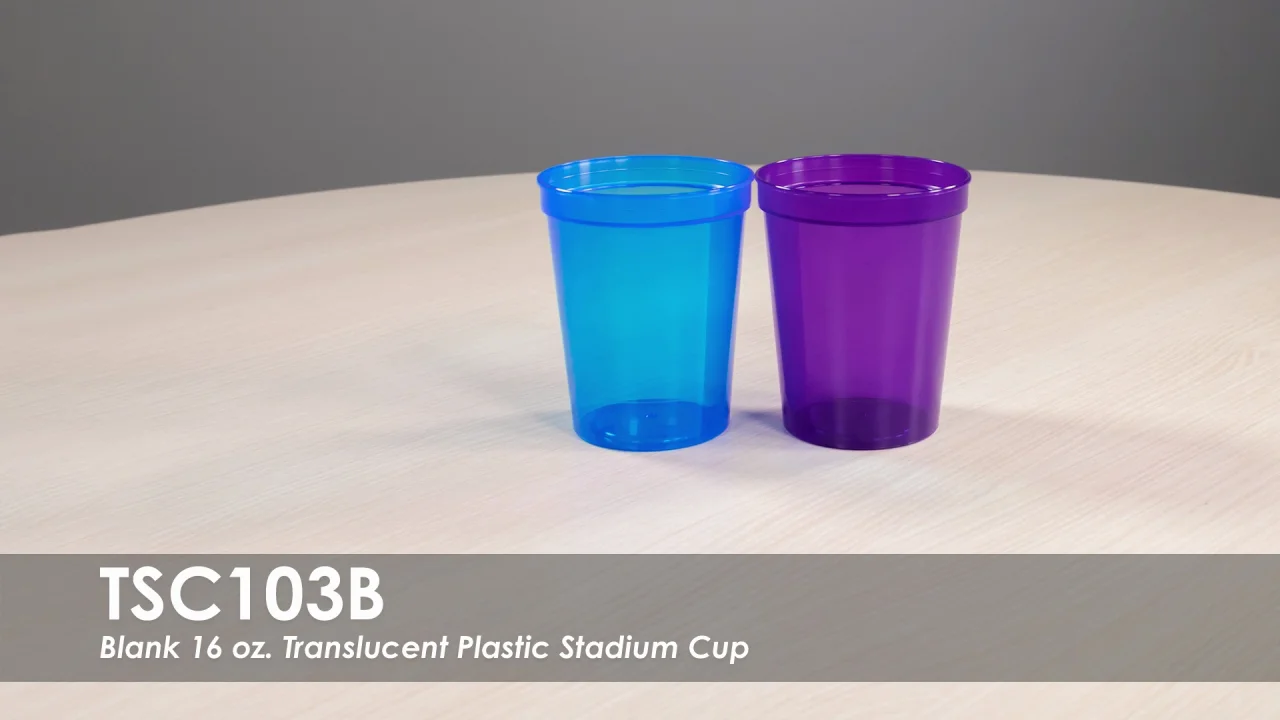 Blank 16oz Color Changing Stadium Cups  Custom Event Decor 