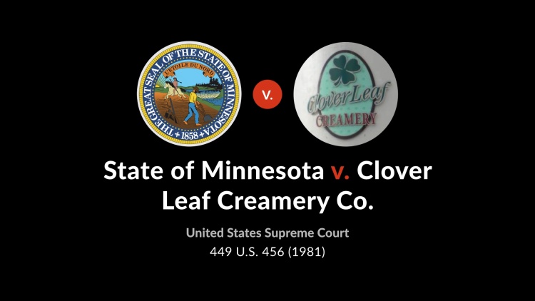 State of Minnesota v. Clover Leaf Creamery Co.