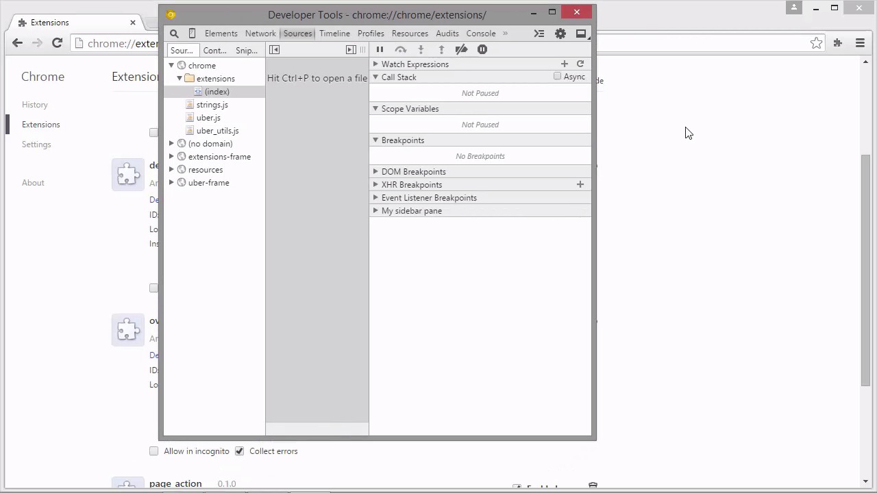 Building a Chrome Extension Creating a Sidebar Pane
