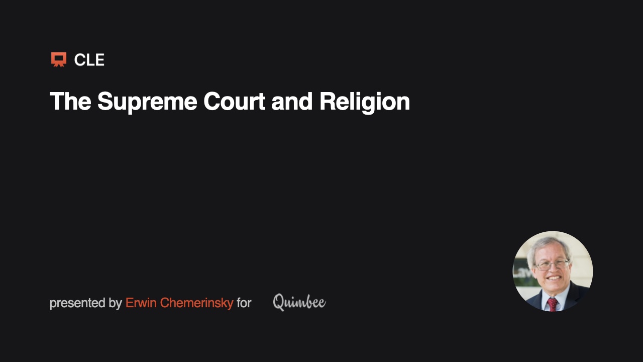 The Supreme Court and Religion