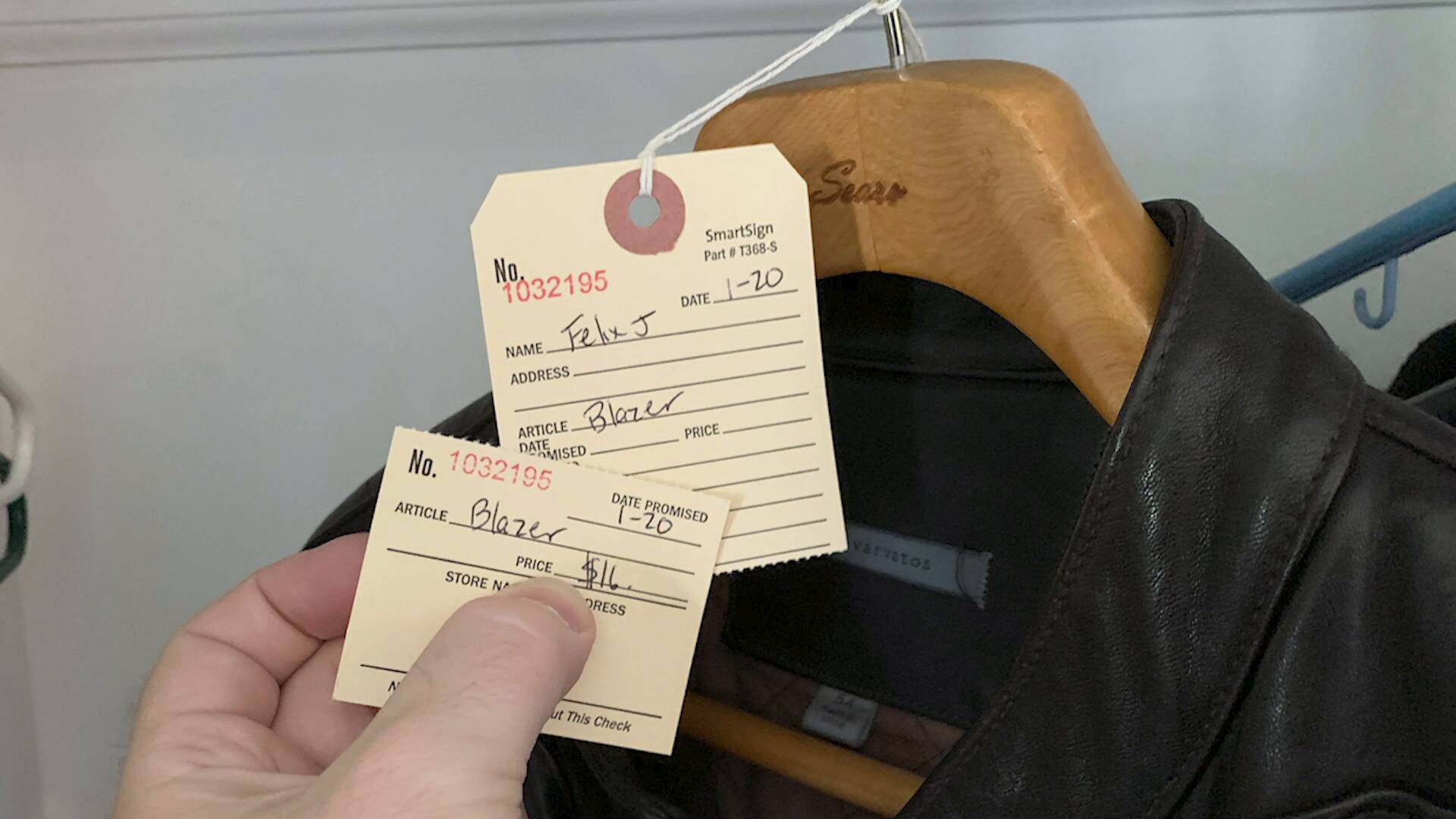 Numbered Repair Tags T368-S