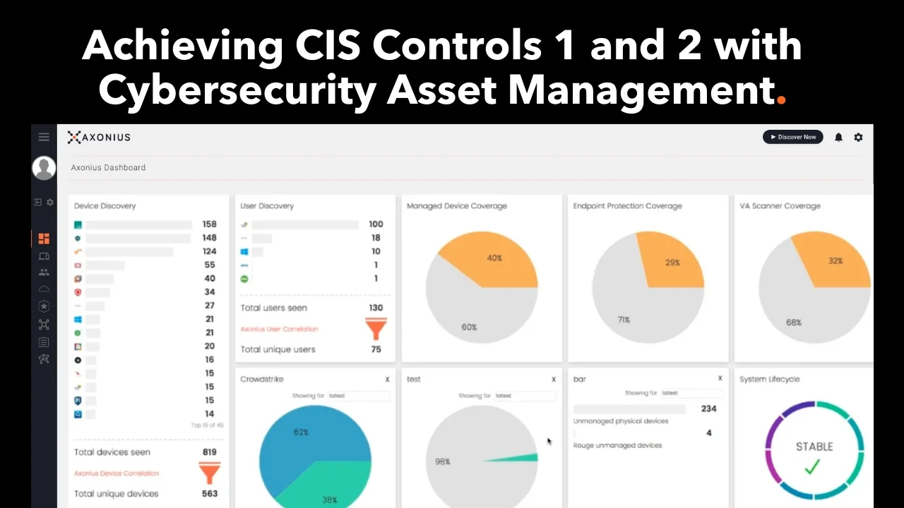 Achieving CIS Controls 1 and 2 with Cybersecurity Asset Management
