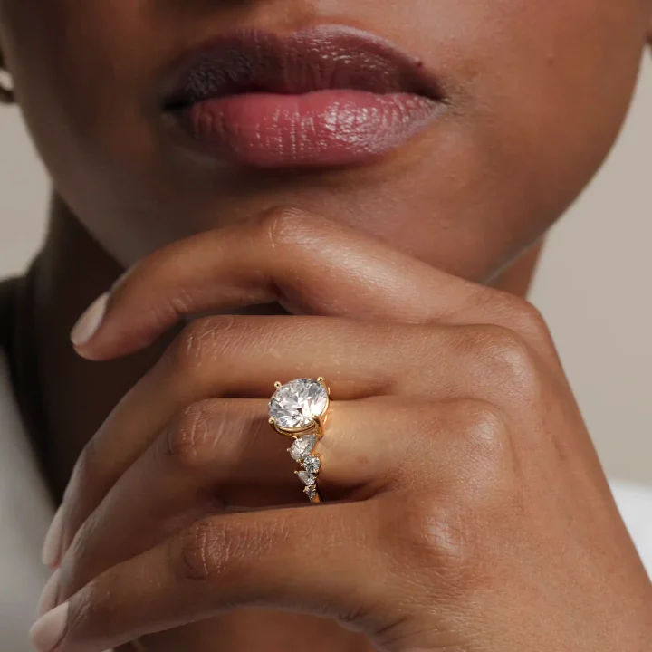 18K Yellow Gold Olivetta Tapered Diamond Ring (1/2 ct. tw.)