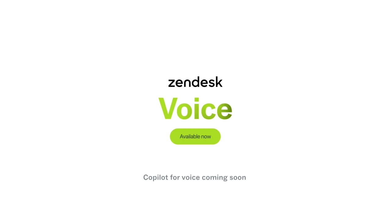 AI時代のクラウド型コールセンターシステム | Zendesk