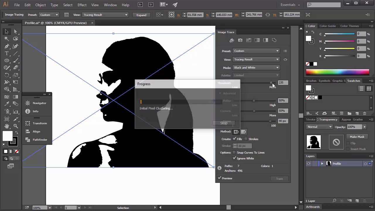 Vector Silhouettes for Beginners - Create the Basic Portrait