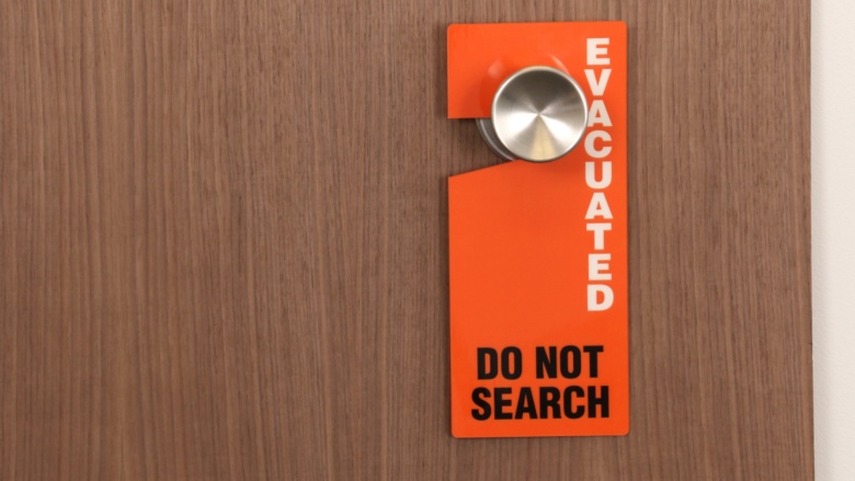 Evacuation Door Hangers