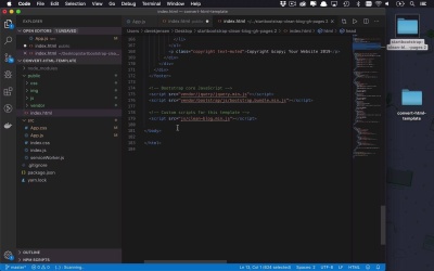 Build a React Website With a Bootstrap Template - Starting to Work With ...