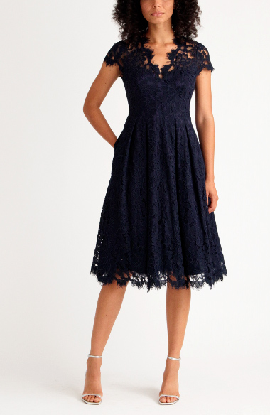 Eliza J Lace Fit & Flare Cocktail Dress | Nordstrom