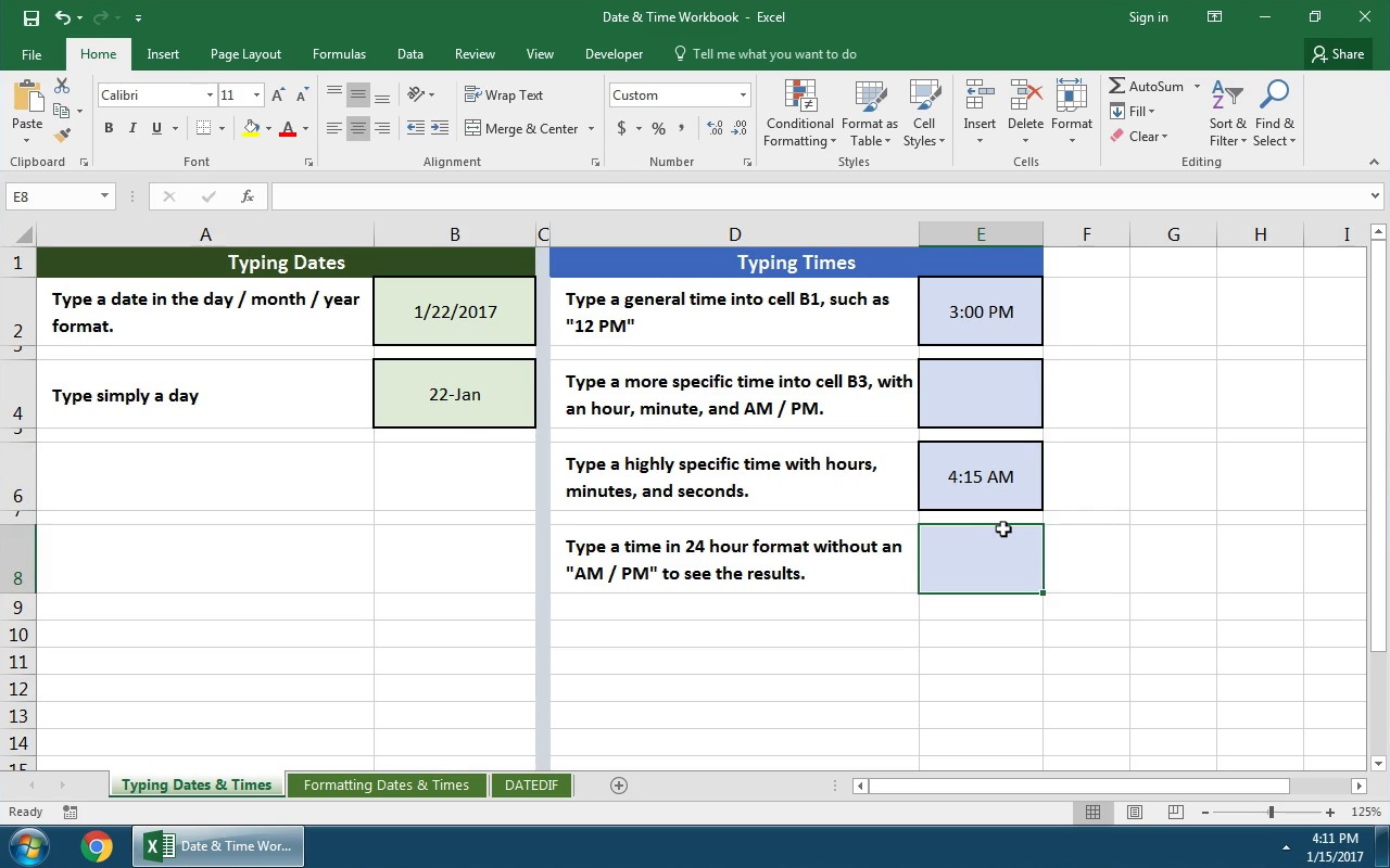 how to enter function to insert current date in excel