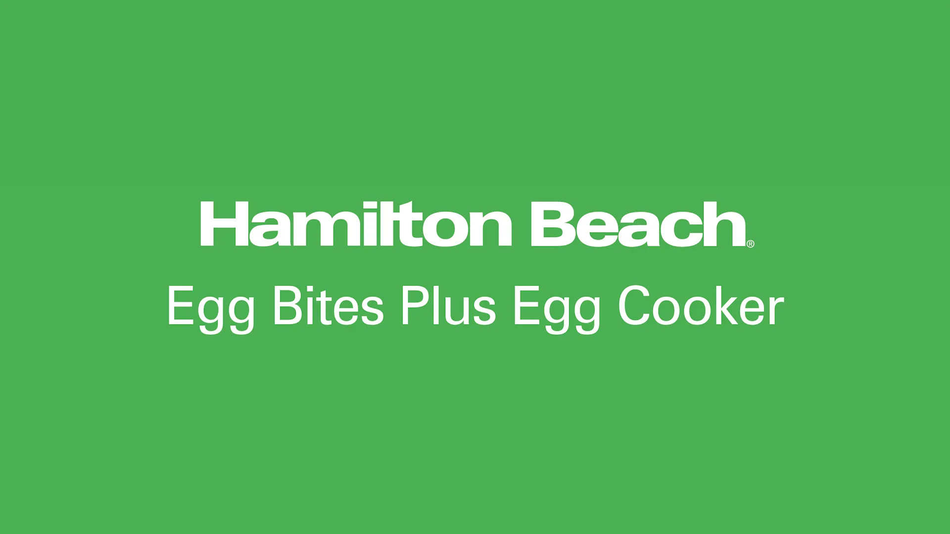 Hamilton Beach Egg Bites Plus & Reviews
