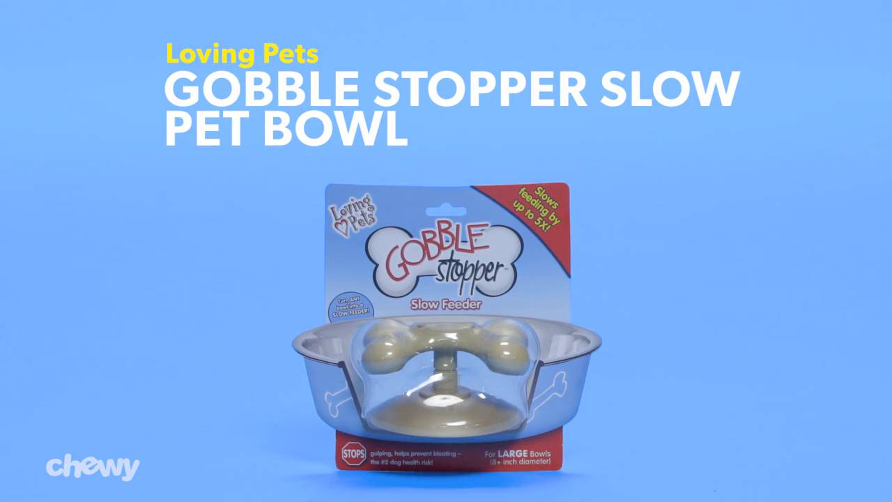 Loving pets gobble store stopper slow feeder