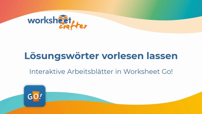 Lösungswörter vorlesen lassen