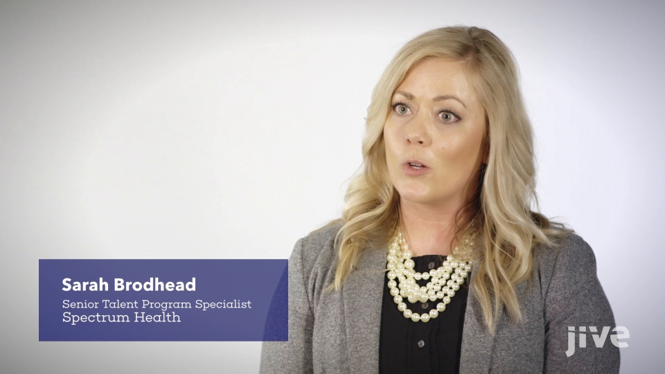 Spectrum Health - Customer Success Story (Sarah Brodhead - Senior Talent Program Specialist)
