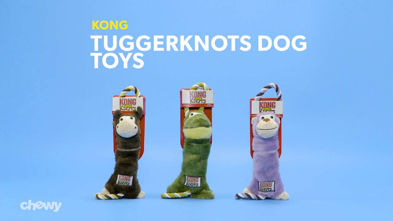 KONG Tuggerknots Moose Dog Toy Medium Large Chewy