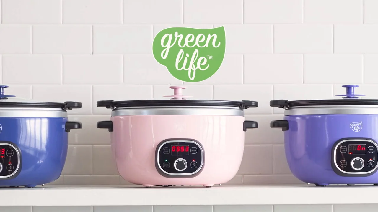 Green Life Slow Cooker Healthy Duo 6-Quart Slow Cooker | Seventh