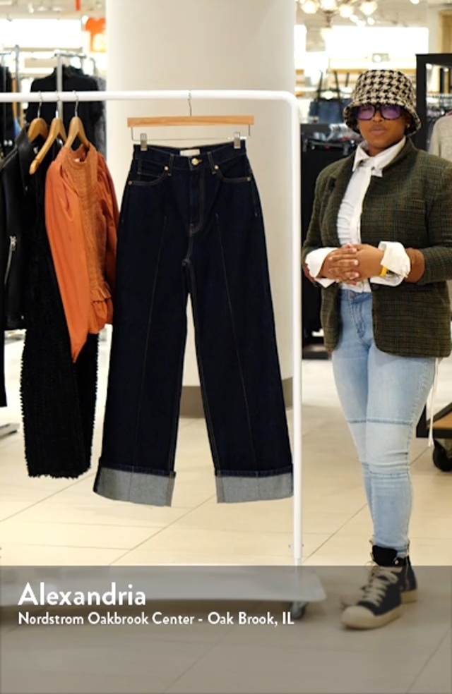 Ulla Johnson The Genevieve Topstitch Nonstretch Jeans | Nordstrom