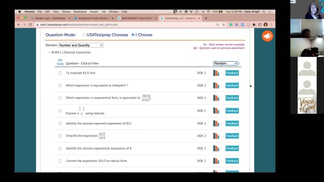 Screenshot from USATestprep Training – Montgomery Public Schools video