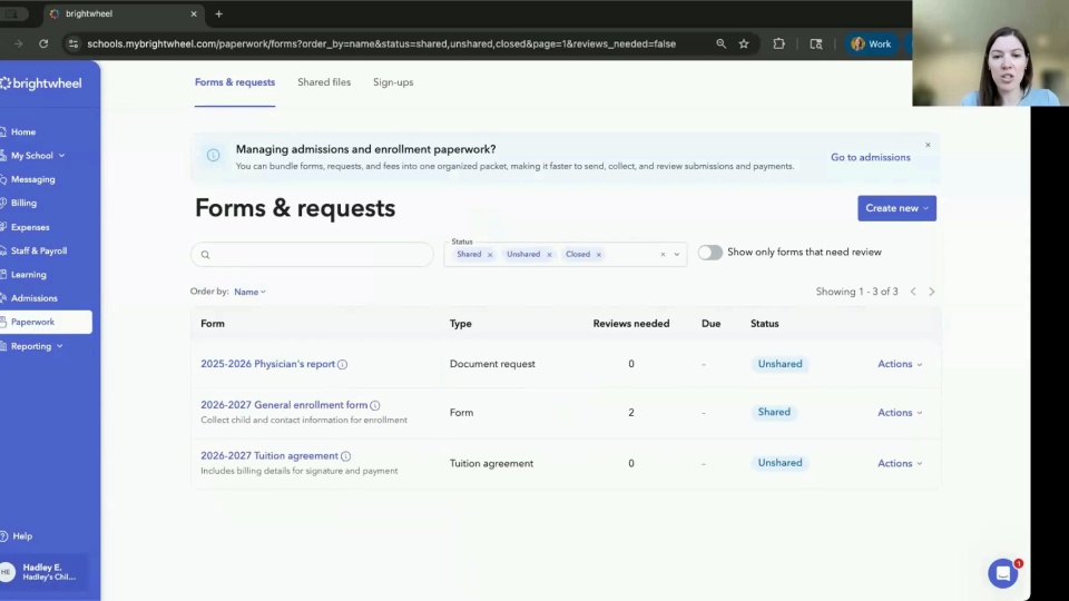 Start 2026 Strong: Simplify Billing and Enrollment Season with Brightwheel