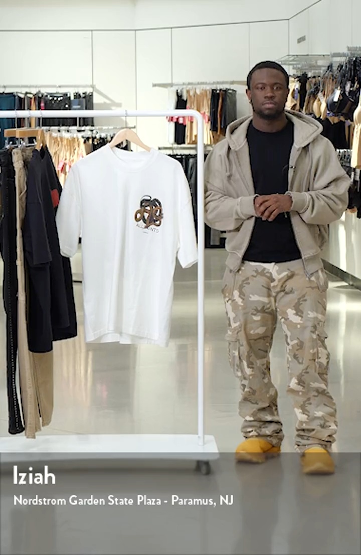 Reticulate Cotton Graphic T-Shirt