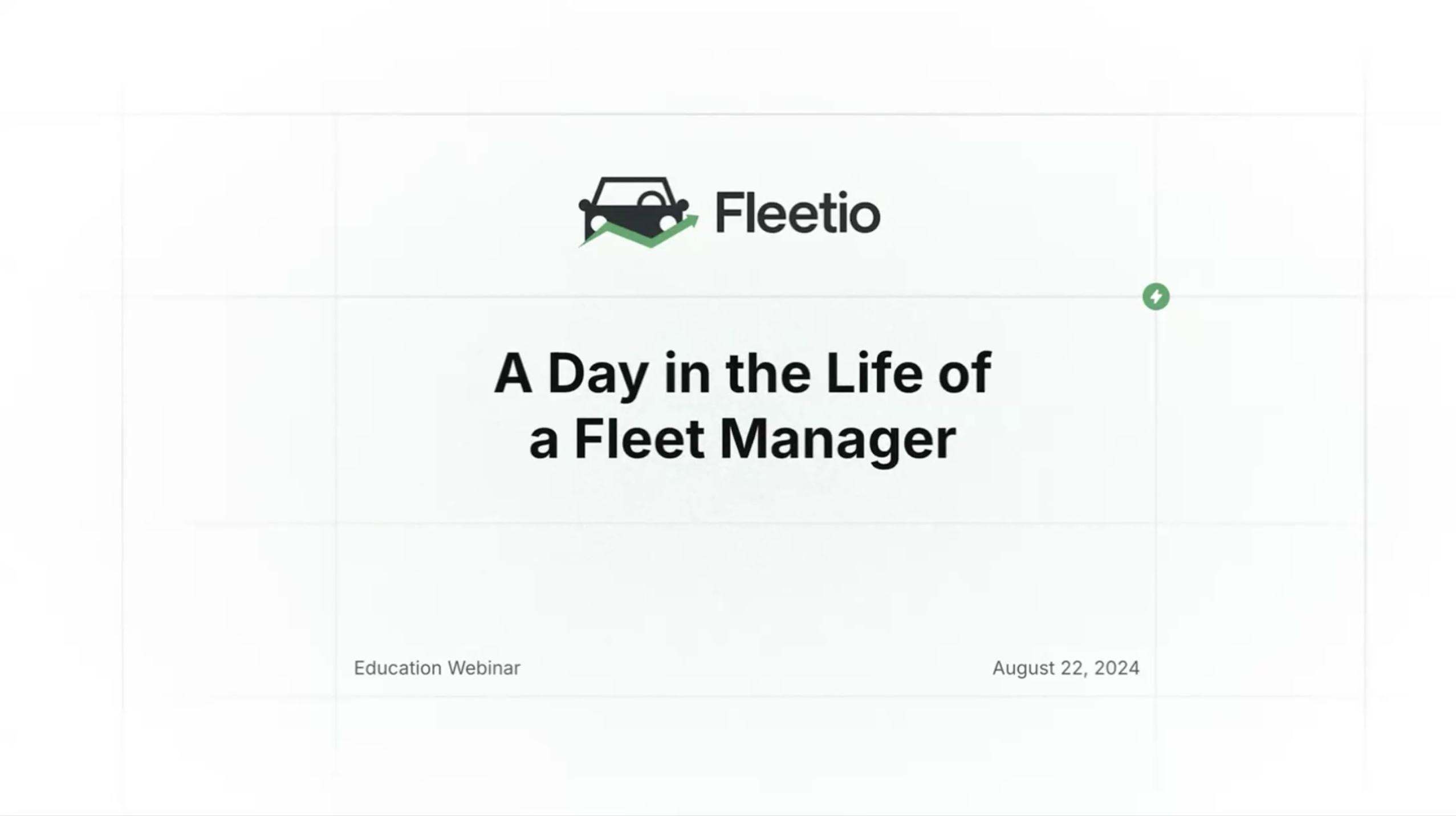 A Day in the Life of a Fleet Manager
