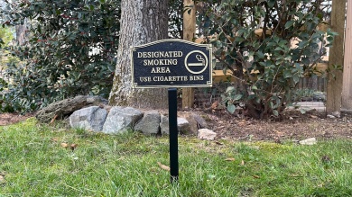 Designated Smoking Area Statement Lawn Plaque