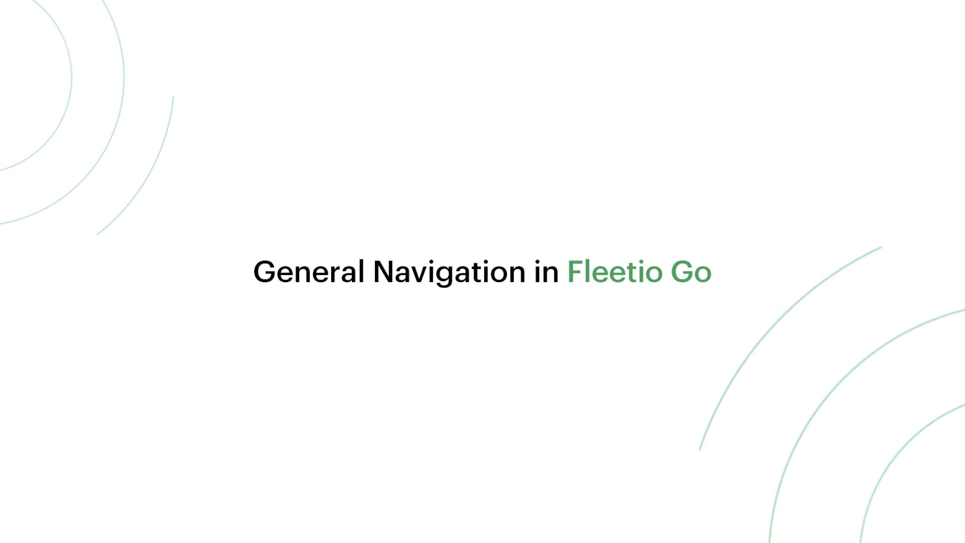 Lesson 10: General Navigation in Fleetio Go