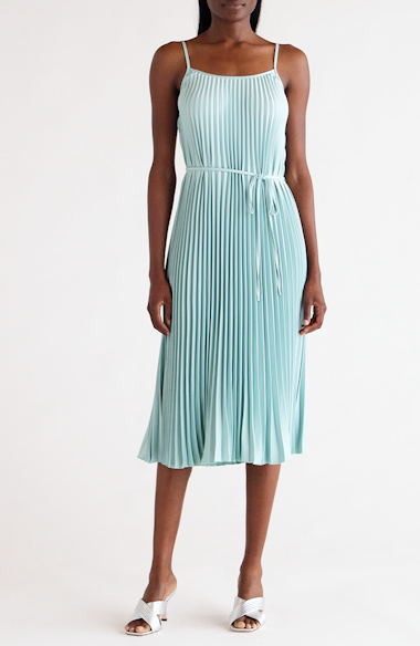 Vince pleated clearance cami dress