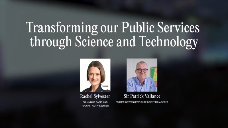 Sir Patrick Vallance on Transforming Public Services With Technology