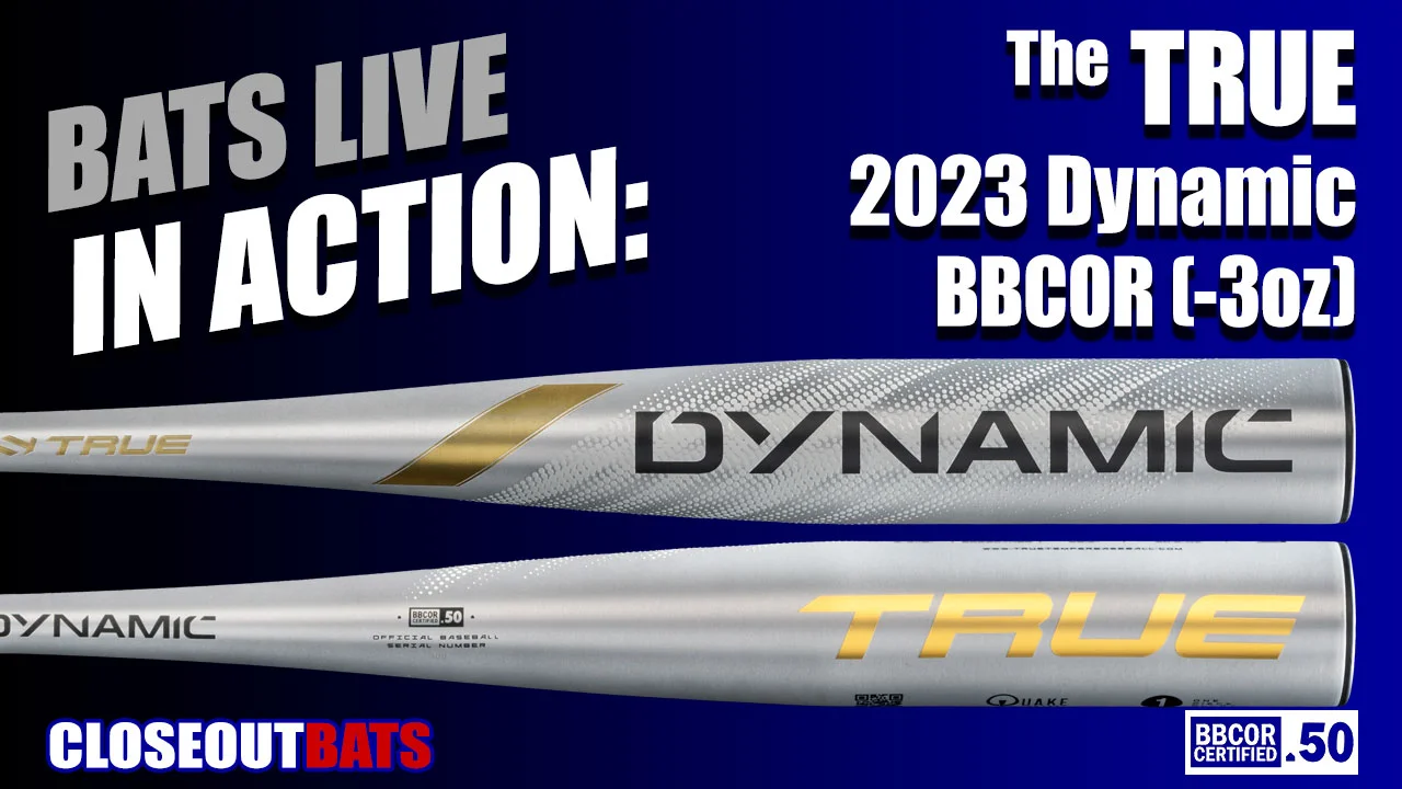 HITTING: TRUE BB22DYNB3 Dynamic BBCOR -3oz (2023)