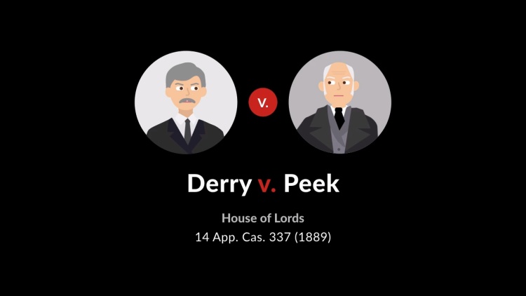 Derry v. Peek