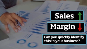 Quickly find your sales numbers and analyze your profit margin